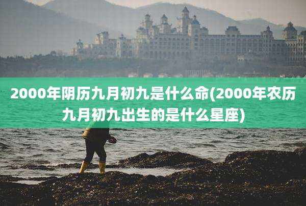 2000年阴历九月初九是什么命(2000年农历九月初九出生的是什么星座)