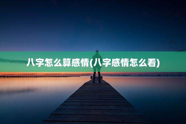 八字怎么算感情(八字感情怎么看)
