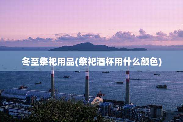 冬至祭祀用品(祭祀酒杯用什么颜色)