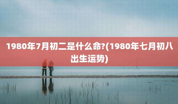 1980年7月初二是什么命?(1980年七月初八出生运势)