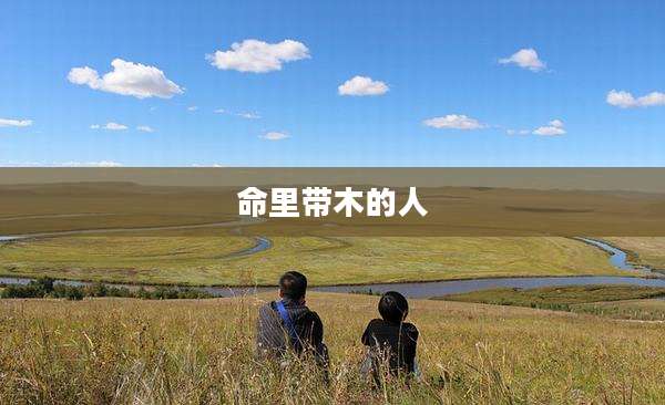 命里带木的人