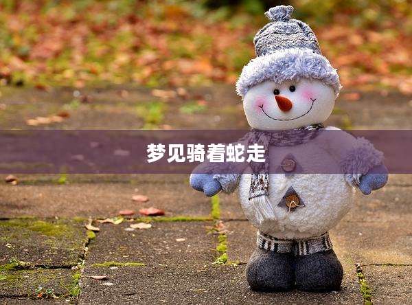梦见骑着蛇走