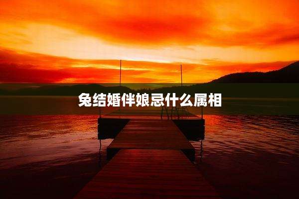 兔结婚伴娘忌什么属相