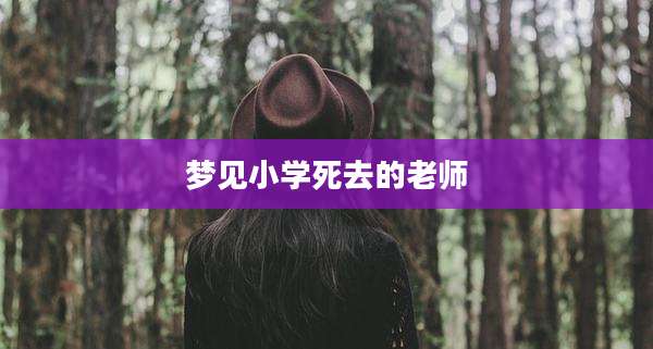 梦见小学死去的老师