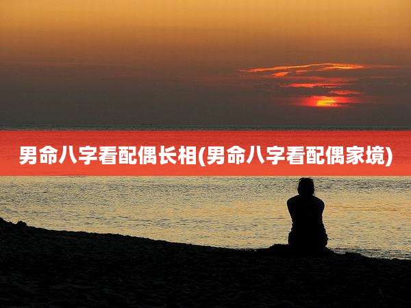 男命八字看配偶长相(男命八字看配偶家境)