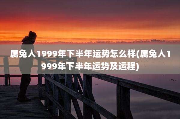 属兔人1999年下半年运势怎么样(属兔人1999年下半年运势及运程)