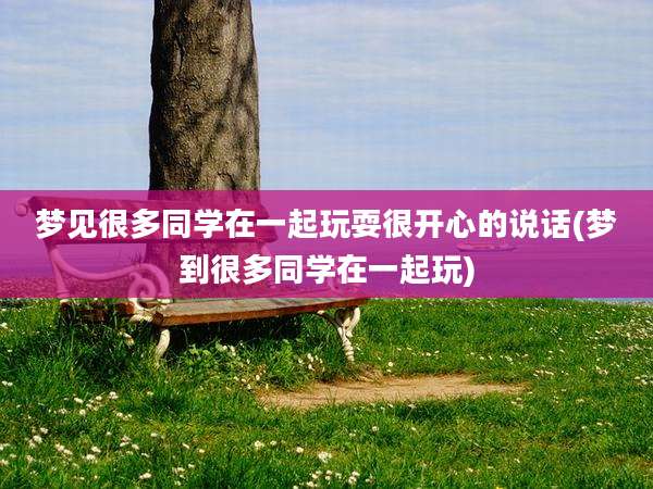 梦见很多同学在一起玩耍很开心的说话(梦到很多同学在一起玩)