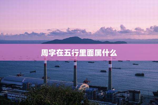 周字在五行里面属什么