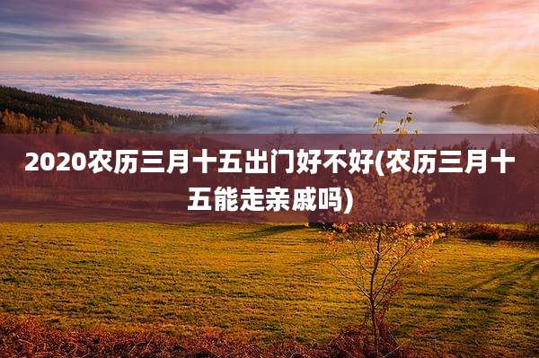 2020农历三月十五出门好不好(农历三月十五能走亲戚吗)