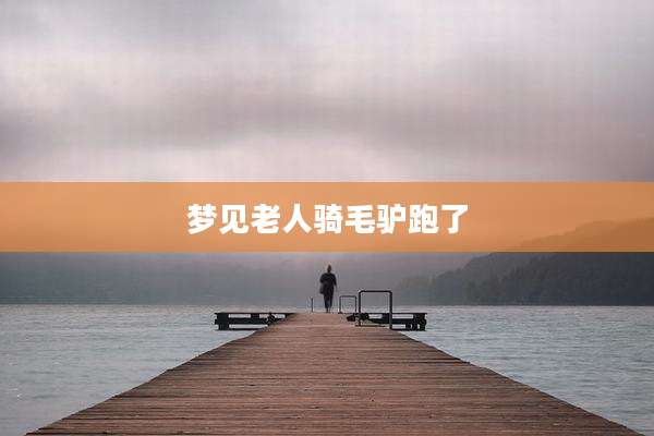 梦见老人骑毛驴跑了