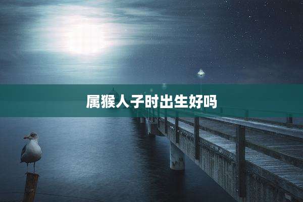 属猴人子时出生好吗