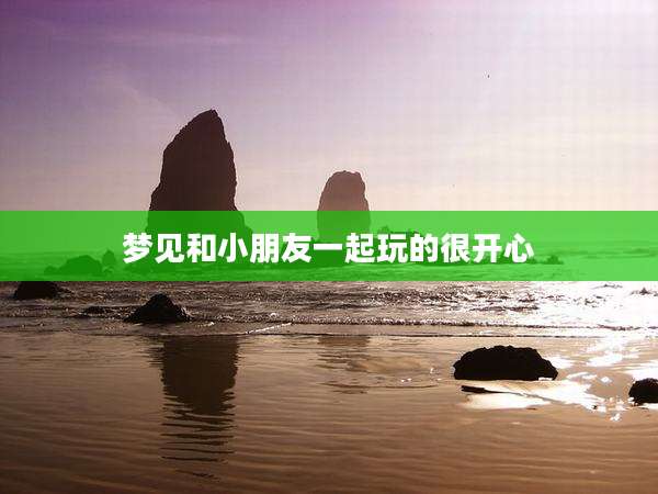 梦见和小朋友一起玩的很开心
