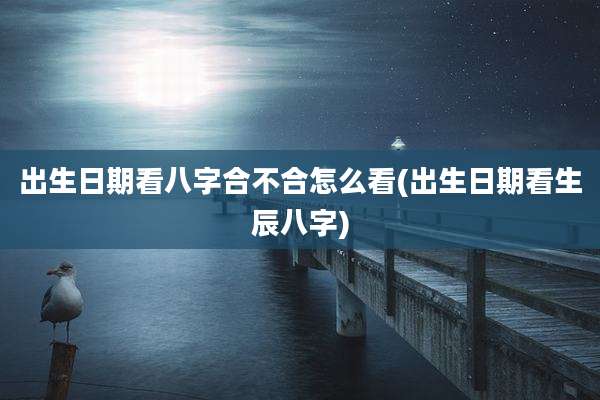 出生日期看八字合不合怎么看(出生日期看生辰八字)