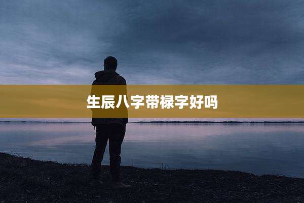 生辰八字带禄字好吗