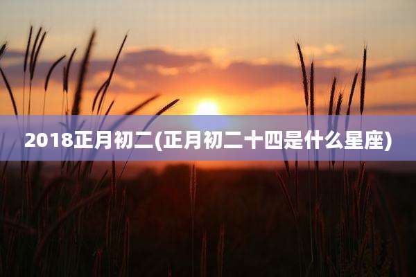 2018正月初二(正月初二十四是什么星座)