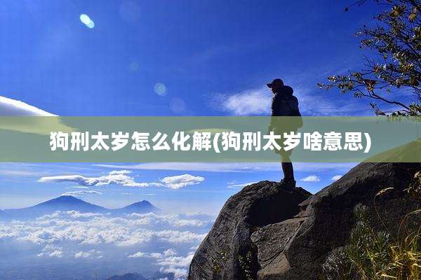 狗刑太岁怎么化解(狗刑太岁啥意思)