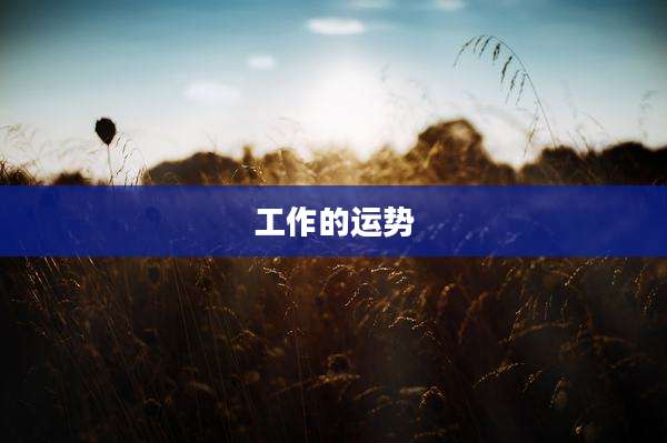 工作的运势