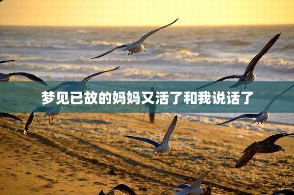 梦见已故的妈妈又活了和我说话了