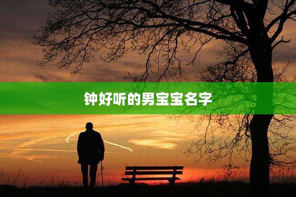 钟好听的男宝宝名字