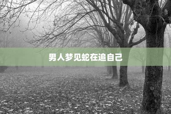 男人梦见蛇在追自己