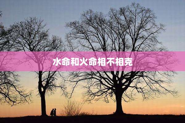水命和火命相不相克