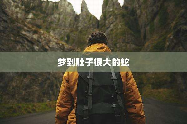 梦到肚子很大的蛇