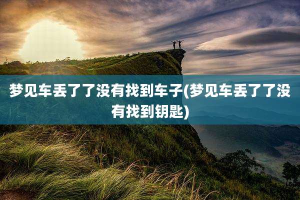 梦见车丢了了没有找到车子(梦见车丢了了没有找到钥匙)