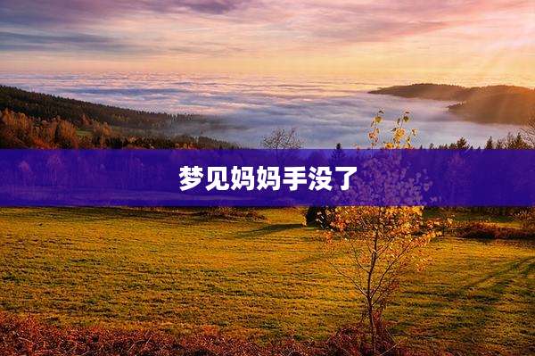 梦见妈妈手没了