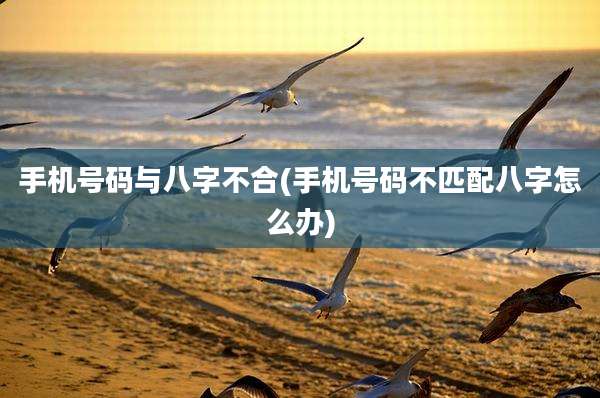 手机号码与八字不合(手机号码不匹配八字怎么办)