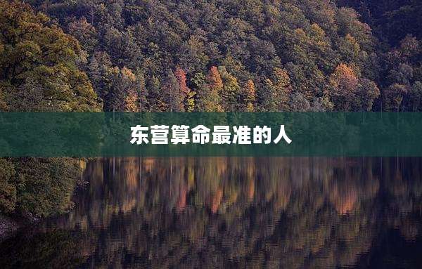 东营算命最准的人