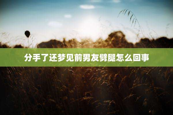 分手了还梦见前男友劈腿怎么回事