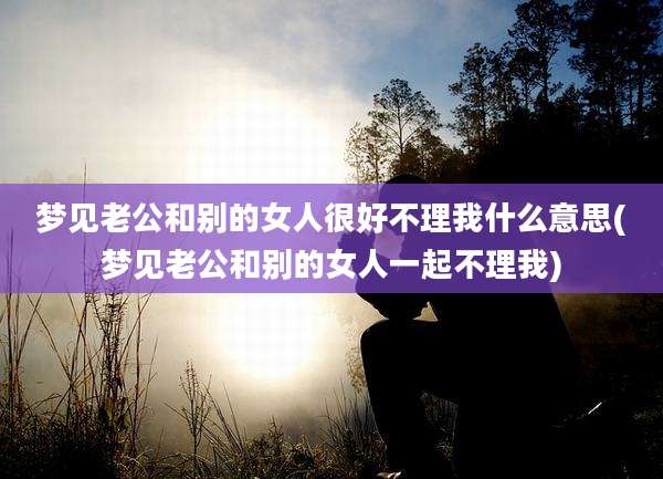 梦见老公和别的女人很好不理我什么意思(梦见老公和别的女人一起不理我)