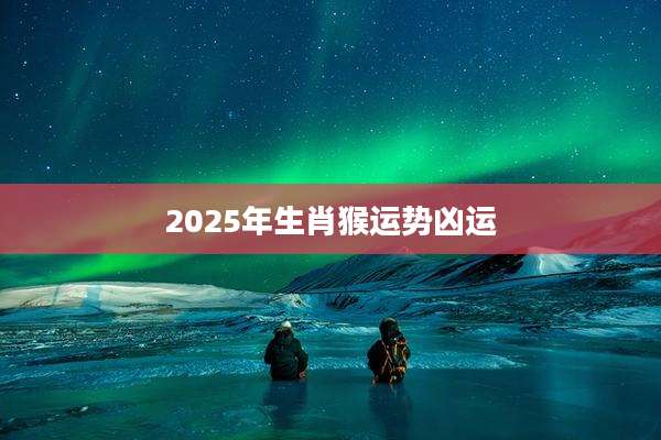 2025年生肖猴运势凶运