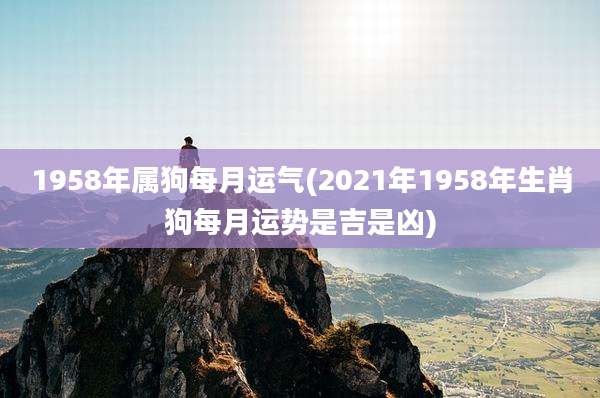 1958年属狗每月运气(2021年1958年生肖狗每月运势是吉是凶)