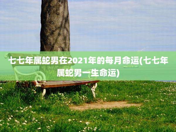 七七年属蛇男在2021年的每月命运(七七年属蛇男一生命运)