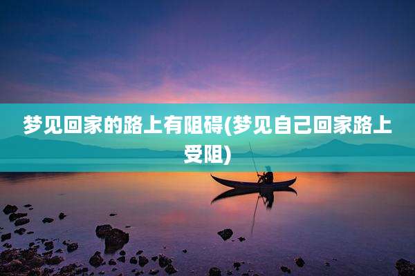 梦见回家的路上有阻碍(梦见自己回家路上受阻)