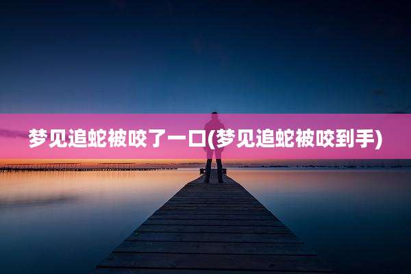 梦见追蛇被咬了一口(梦见追蛇被咬到手)