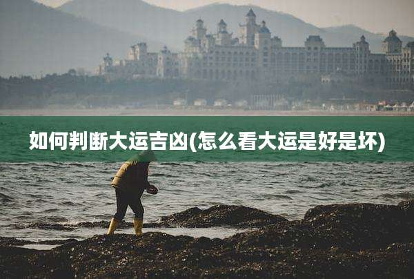如何判断大运吉凶(怎么看大运是好是坏)