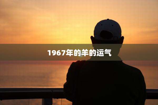 1967年的羊的运气