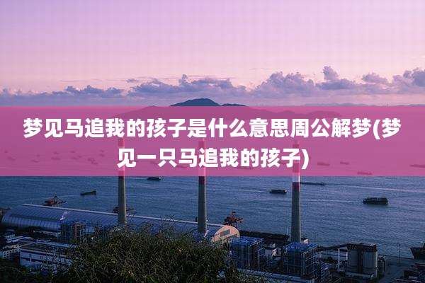 梦见马追我的孩子是什么意思周公解梦(梦见一只马追我的孩子)