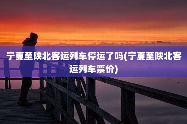 宁夏至陕北客运列车停运了吗(宁夏至陕北客运列车票价)