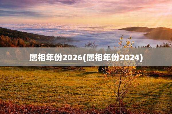 属相年份2026(属相年份2024)
