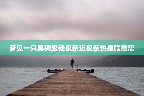 梦见一只黑狗跟我很亲近很亲热是啥意思