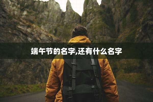 端午节的名字,还有什么名字