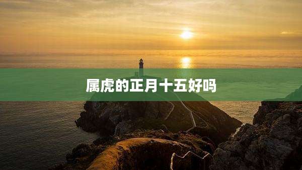 属虎的正月十五好吗