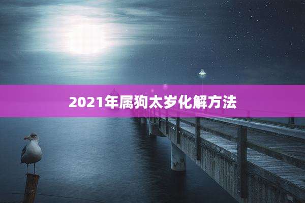 2021年属狗太岁化解方法