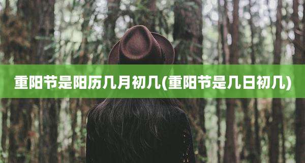 重阳节是阳历几月初几(重阳节是几日初几)