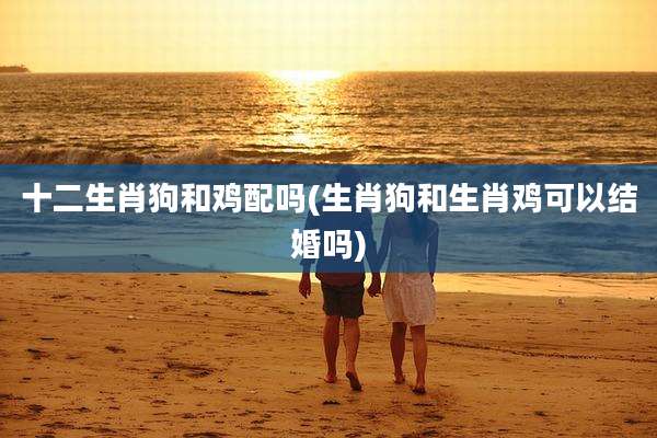 十二生肖狗和鸡配吗(生肖狗和生肖鸡可以结婚吗)