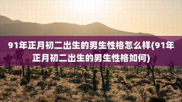 91年正月初二出生的男生性格怎么样(91年正月初二出生的男生性格如何)