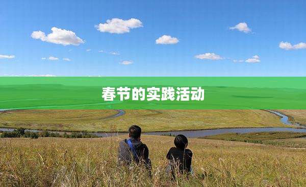 春节的实践活动